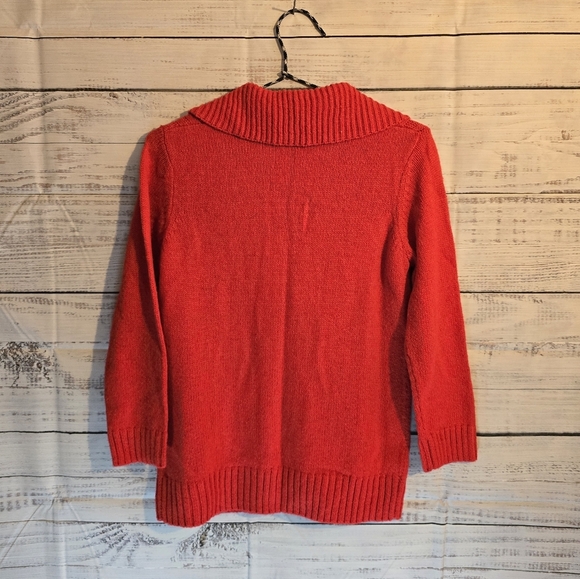 Relativity button up knit red womans sweater size small. NwT - Picture 2 of 6